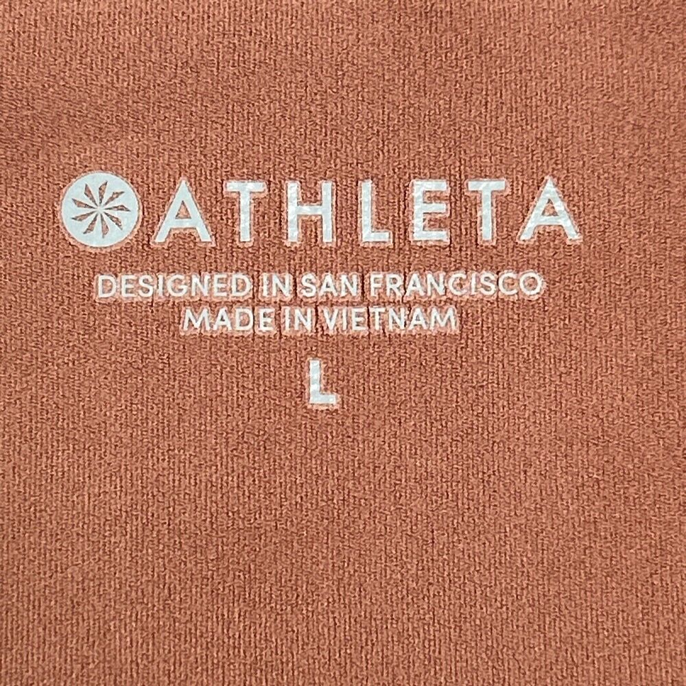 Athleta Women's Size L Elation 7/8 Tight Leggings Rose Pink 293142 - Picture 4 of 7